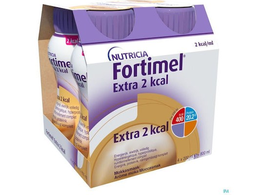 Nutricia Fortimel Extra 2 Kcal 4 x 200ml Γεύση Μόκα