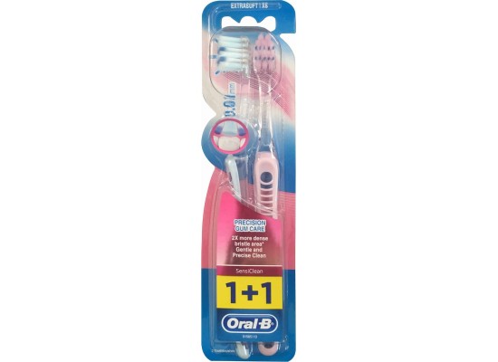 Oral-B Sensiclean Γαλάζιο - Ροζ Extra Soft 2τμχ