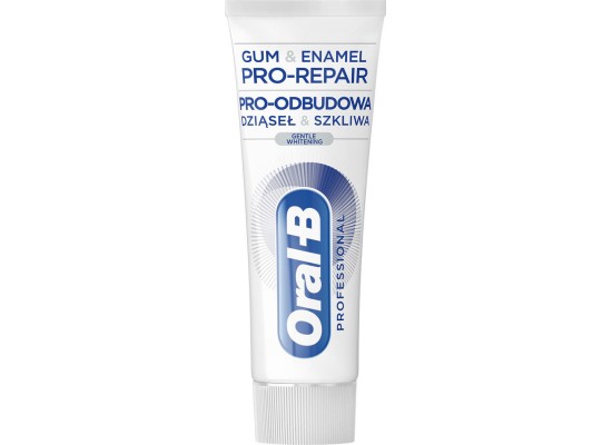 ORAL B Gum & Enamel Pro Repair Gentle Whitening Λευκαντική, κατά των Προβλημάτων των Ούλων 75ml