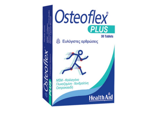 HEALTH AID Osteoflex Plus Συμπλήρωμα Διατροφής για τη Φροντίδα Αρθρώσεων, Συνδέσμων & Οστών 30 ταμπλέτες