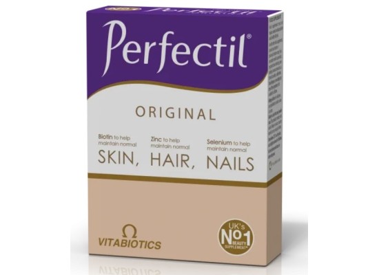 Vitabiotics Perfectil Original Skin, Hair, Nails Συμπλήρωμα Διατροφής για Δέρμα, Μαλλιά & Νύχια 30 Δισκία 