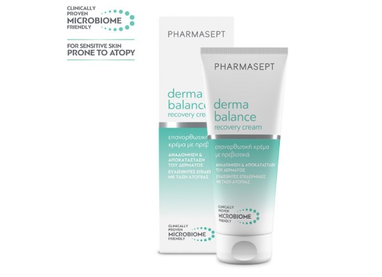 Pharmasept Derma Balance Recovery Cream Κρέμα Προσώπου με Πρεβιοτικό Παράγοντα για Εξισσορόπηση Επιδερμίδας 100ml