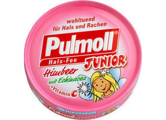 Pulmoll Junior Καραμέλες Βατόμουρο, Εχινάκεια & Βιταμίνη C για Παιδιά χωρίς Γλουτένη 50gr