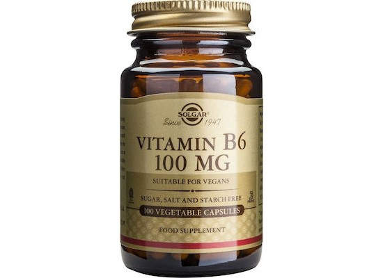 Solgar Vitamin B6 100mg 100 φυτικές κάψουλες