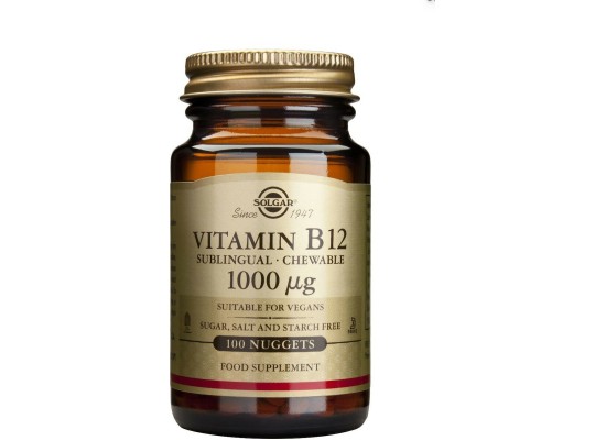 Solgar Vitamin B12 Βιταμίνη 1000mcg 100 υπογλώσσια δισκία