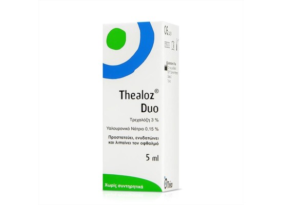THEA Thealoz Duo Οφθαλμικές Σταγόνες Υποκατάστατο Δακρύων με Υαλουρονικό Οξύ 5ml