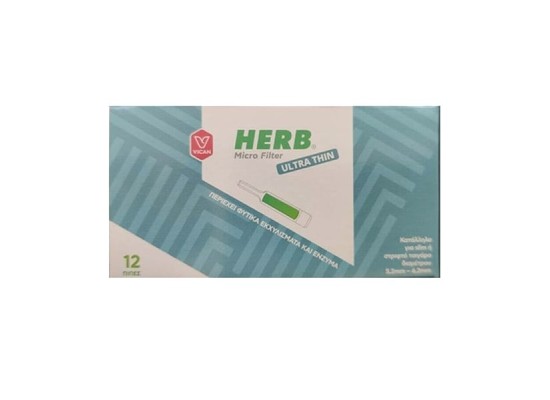 HERB Micro Filter Ultra Thin 12 Πίπες για Slim ή Στριφτό Τσιγάρο