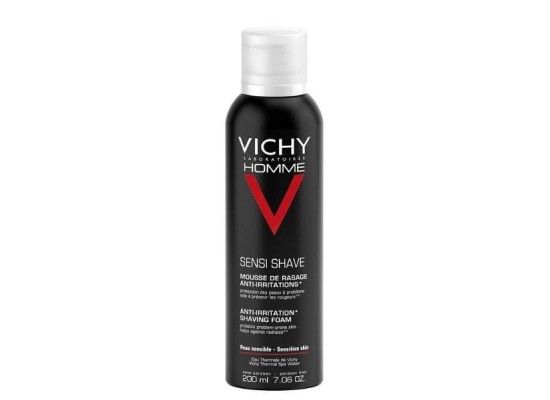 VICHY  Homme Αnti Irritation Shaving Foam Αφρός Ξυρίσματος για Ευαίσθητες Επιδερμίδες 200ml