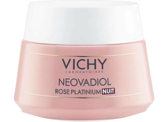 VICHY Neovadiol Rose Platinium Ενυδατική & Αντιγηραντική Κρέμα Προσώπου Νυκτός για Κανονικές Επιδερμίδες 50ml
