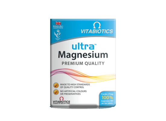 VITABIOTICS Ultra Magnesium Συμπλήρωμα Διατροφής Μαγνήσιο 60 δισκία