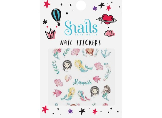 Snails Nail Stickers Candy Mermaids Αυτοκόλλητα για τα Νύχια 1τμχ