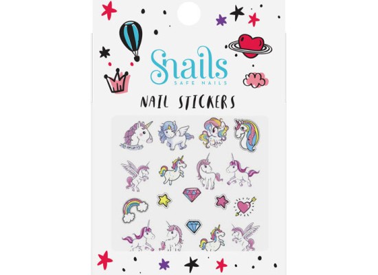 Snails Nail Stickers Unicorn Αυτοκόλλητα για τα Νύχια 1 τμχ