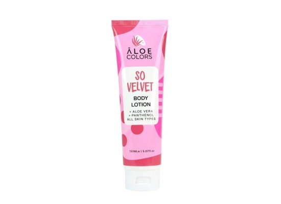 ALOE+ COLORS So Velvet Body Lotion Ενυδατική Κρέμα Σώματος με Aloe Vera & Άρωμα Πούδρα για Ευαίσθητες Επιδερμίδες 150ml