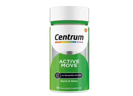 Centrum Active Move Πολυβιταμίνη για την Δύναμη των Οστών & των Μυών 30 κάψουλες