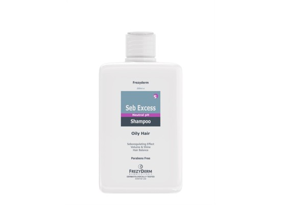 FREZYDERM Seb Excess Neutral PH Shampoo Σαμπουάν για Όγκο για Λιπαρά Μαλλιά 200ml