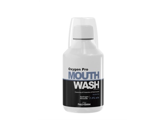 FREZYDERM Oxygen Pro Mouthwash Στοματικό Διάλυμα Καθημερινής  Προστασίας  κατά της Πλάκας 250ml