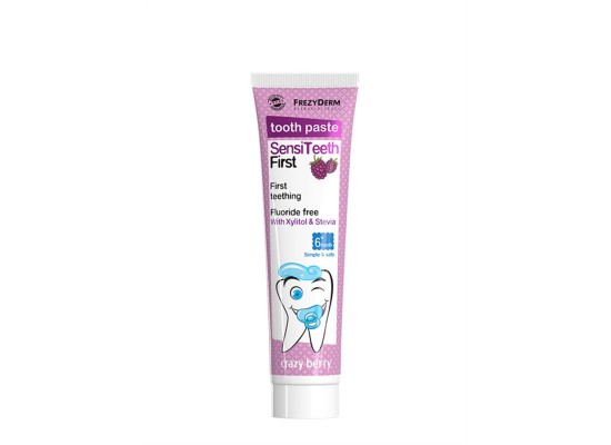 FREZYDERM SensiTeeth First Toothpaste Βρεφική Οδοντόκρεμα από 6 μηνών Χωρίς Φθόριο 40ml