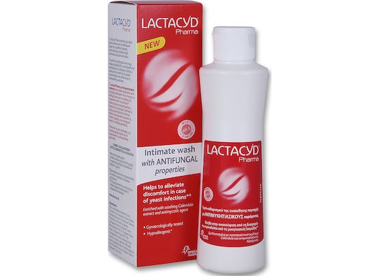 Lactacyd Pharma Antifungal Υγρό Καθαρισμού Ευαίσθητης Περιοχής με Αντιμυκητιασικούς Παράγοντες 250ml.