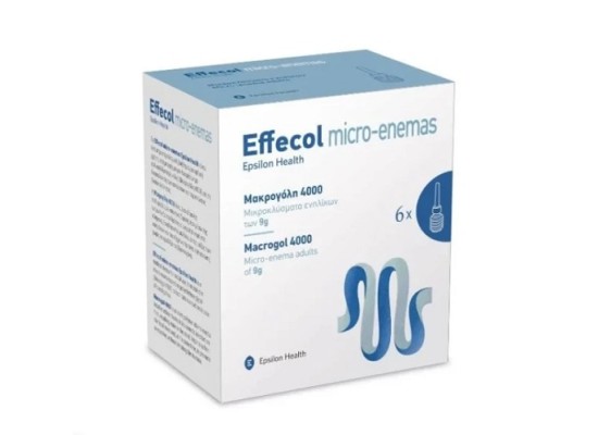 Epsilon Health Effecol Micro-Enemas Macrogol 4000 Μικροκλύσματα Ενηλίκων 6x9gr