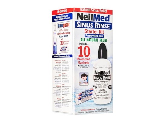 Neilmed Sinus Rinse All Natural Relief Σύστημα Ρινικών Πλύσεων Συσκευή & 10 Φακελάκια