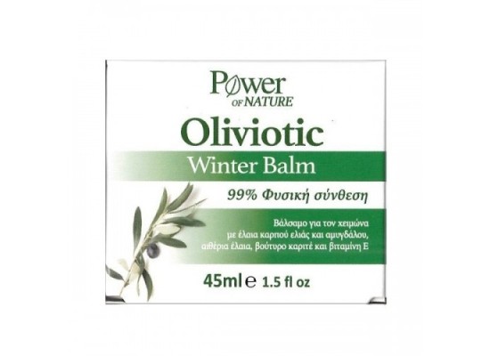 Power of Nature Winter Balm με Αιθέρια 'Ελαια για Εντριβή & Εισπνοή 45ml