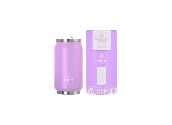 Estia Home Art Save The Aegean Lavender Purple Ποτήρι Θερμός σε Λιλά Χρώμα 300ml