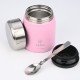 Estia Home Art Θερμός Lunch Pot Midnight Blossom Rose Ισοθερμικό Δοχείο Φαγητού σε Ροζ Χρώμα 500ml