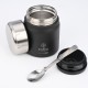 Estia Home Art Θερμός Lunch Pot Midnight Black Ισοθερμικό Δοχείο Φαγητού σε Μαύρο Χρώμα 500ml