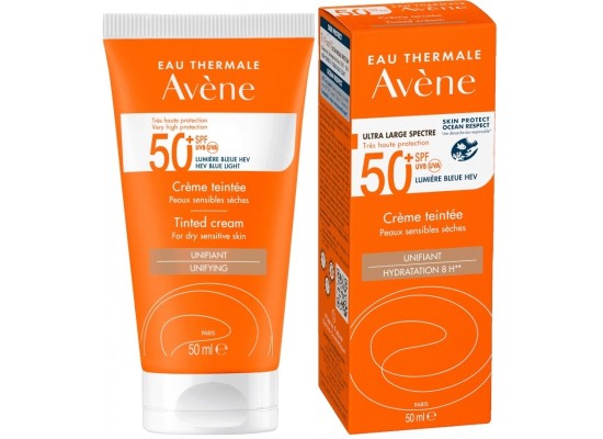Avene Eau Thermale Cream Tinted Αντηλιακή Κρέμα Προσώπου SPF50 με Χρώμα 50ml  