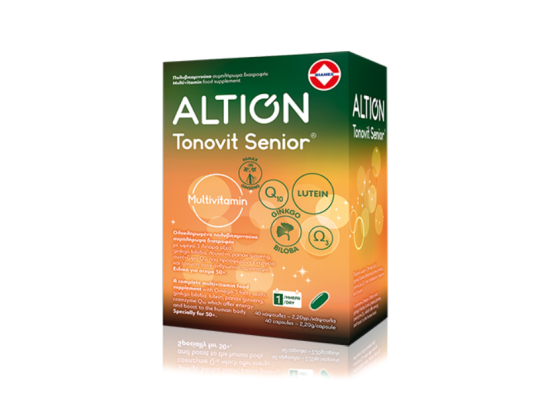 ALTION Tonovit Senior Ενισχυμένη Πολυβιταμίνη για Τόνωση 40 κάψουλες