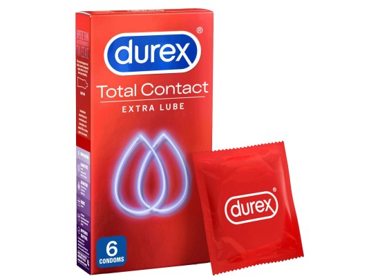 Durex Προφυλακτικά Total Contact Λεπτά 6τμχ