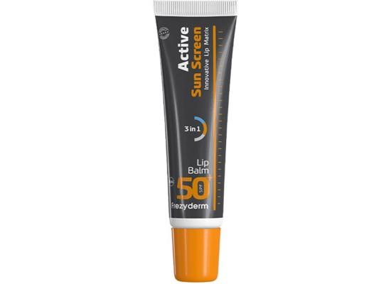 Frezyderm Active Sun Screen Innovative Lip Matrix Αδιάβροχο Αντηλιακό Stick Χειλιών SPF50 15ml