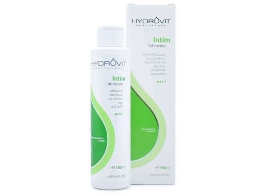 HYDROVIT Intim Intimcare pH 4.5 Υγρό Καθαρισμού για την Ευαίσθητη Περιοχή 150ml