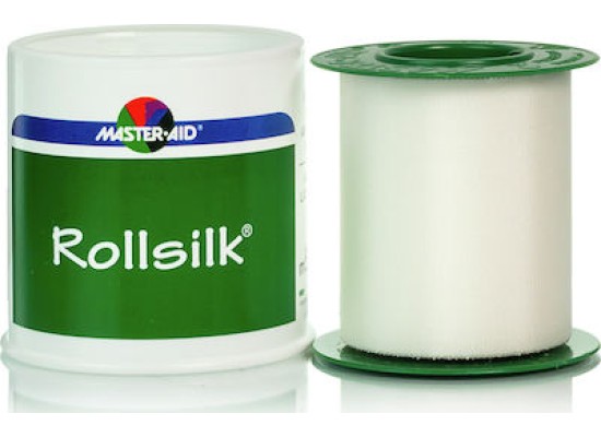 MASTER AID Rollsilk  Επιδεσμική Ταινία Στερέωσης από Μετάξι 5cmx5m