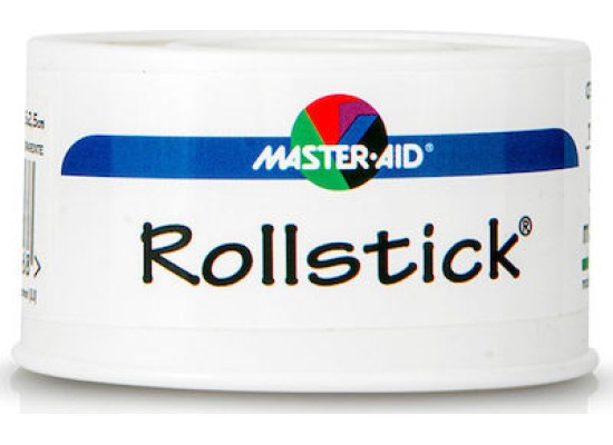 MASTER AID Rollstick Διάφανη Επιδεσμική Ταινία Στερέωσης 5m x 2.5cm