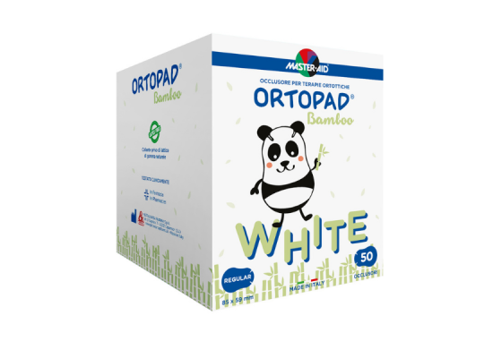 MASTER AID Ortopad Bamboo White Regular Οφθαλμικά Επιθέματα για Παιδιά 85x59mm 50τμχ