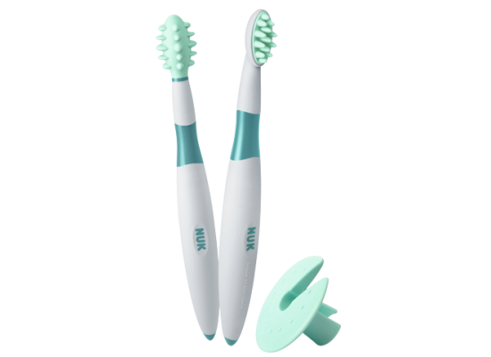 NUK Σετ Εκπαιδευτικές Οδοντόβουρτσες από 6+ μηνών 2τμχ