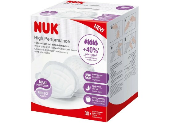 NUK  High Performance  Επιθέματα Στήθους 30τεμ