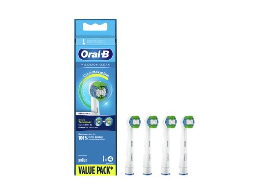 Oral-B Precision Clean CleanMaximiser Value Pack Ανταλλακτικές Κεφαλές για Ηλεκτρική Οδοντόβουρτσα 4τμχ  
