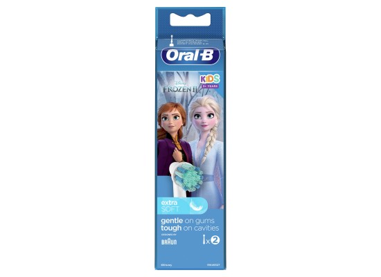 ORAL-B Kids Frozen II Extra Soft Ανταλλακτικές Κεφαλές Παιδικής Ηλεκτρικής Οδοντόβουρτσας Από 3 Ετών 2 Τεμάχια