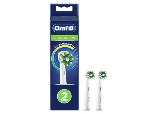 Oral B Cross Action CleanMaximiser Improved Ανταλλακτικές Κεφαλές 2τμχ