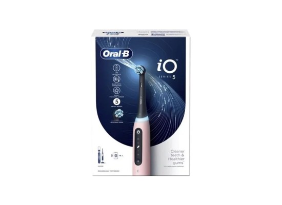 ORAL-B iO Series 5 Magnetic Blush Pink Ηλεκτρική Οδοντόβουρτσα Ρόζ 1τμχ 