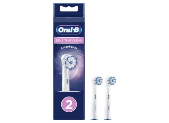 ORAL-B Sensitive Clean Ανταλλακτικές Κεφαλές με Λεπτές Ίνες για Ευαίσθητα Ούλα 2τεμ
