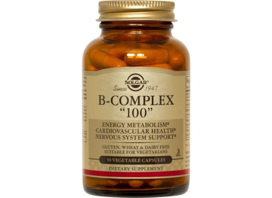 SOLGAR Formula B-Complex 100 Βιταμίνες Συμπλέγματος B 50 κάψουλες