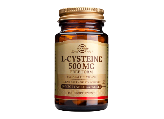 SOLGAR L-Cysteine Συμπλήρωμα Διατροφής με Αμινοξύ L-Κυστεϊνη 500mg 30 κάψουλες