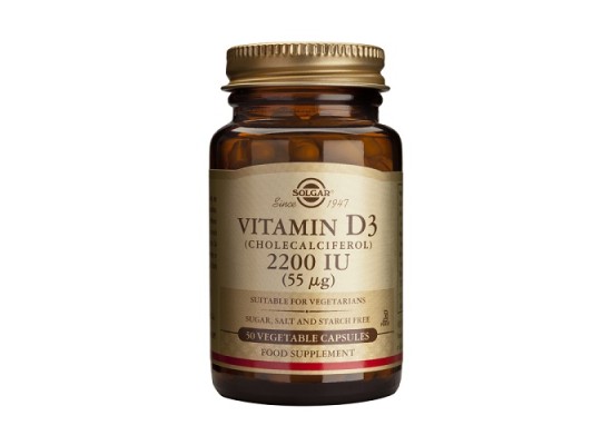 SOLGAR Vitamin D3 2200IU  Συμπλήρωμα Διατροφής με Βιταμίνη D3 50 κάψουλες