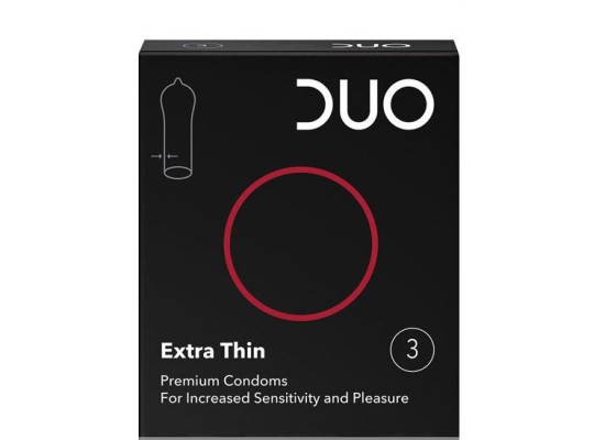 Duo Extra Thin Προφυλακτικά Πολύ Λεπτά 3τμχ