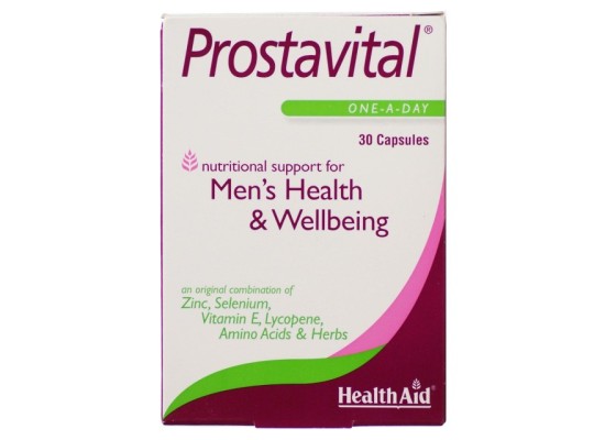 HEALTH AID  Prostavital Συμπλήρωμα Διατροφής με Βιταμίνες, Μέταλλα & Φυτικά Εκχυλίσματα για τη Διατήρηση της Υγείας του Προστάτη 30 caps