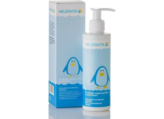 HELENVITA Baby Bath Oil Cleanser Ελαιώδες Αφρόλουτρο Καθαρισμού 200ml
