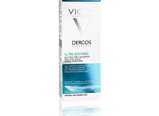 VICHY Dercos Ultra Soothing Καταπραϋντικό Σαμπουάν Για Κανονικά - Λιπαρά Μαλλιά 200ml